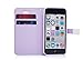 iPhone 5c Case,By Ailun,Wallet Case,PU Leather Case,Credit Card Holder,Flip Cover Case[Purple]