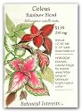 Botanical Interests 1006 Coleus Rainbow Blend Seed Packet