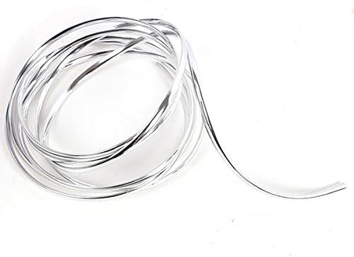 WeK Chic Chrome Moulding U Style Trim Car SUV Interior Exterior Silver Edging Strips