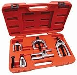 NESCO (NM5295) Front end service set, press type ball joint separator allows for ball removal without damage to boots and other parts, includes pitman arm / tie rod puller, ball joint separator, pitman arm puller, ball joint / tie rod end remover, tie rod / inner bearing race puller.