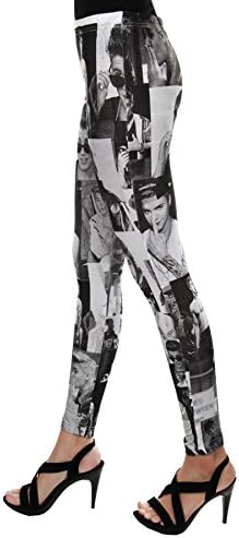 Monomania Women's Justin Bieber Cotton Spandex Leggings Size M