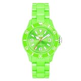Ice Watch - CS.GN.S.P.10 - Classic Solid - Montre Femme - Quartz Analogique - Cadran Vert - Bracelet Plastique Vert - Petit Modèle