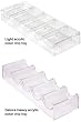 Stackable 100-Chip Poker Chip Trays/Racks - Set of 10 - Choose from Light Weight or Heavy Duty Acrylic