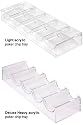 Stackable 100-Chip Poker Chip Trays/Racks - Set of 10 - Choose from Light Weight or Heavy Duty Acrylic
