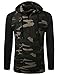 URBANCREWS Mens Hipster Hip Hop Raglan Pullover Hoodie w/ Kanga Pocket