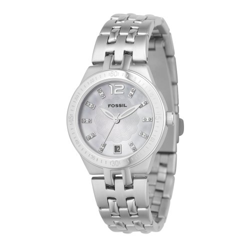 Fossil Ladies Sport Stainless Steel Bracelet Watch With Silver Dial
