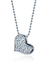Alex Woo "Little Princess" Diamond and Gold Heart Pendant, 16"
