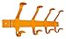 SmartHook ColorZ Garment Friendly Hook Rail - Tangerine Orange
