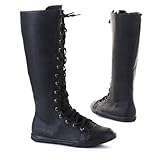 Damen Schuhe, Stiefel, 9702, Synthetik in hochwertiger Leder Optik, Schwarz, Gr 39