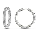 Sterling Silver Cubic Zirconia Earring