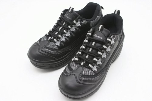 脚長＆美脚効果 定番人気 軽量厚底スニーカー[CODE:0131752]