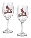 St Louis Cardinals 2-Piece Wine Glass Set  (Primary Logo)