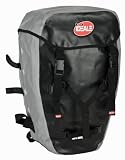 IDEALE HITEC Fahrradrucksack Rucksack reißfest wasserdicht schwarz/silber