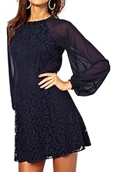 Polyester Vintage Lace  Dress