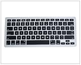 Kuzy - BLACK Keyboard Silicone Cover Skin for Macbook / Macbook Pro 13