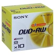 Sony DPW 120A - 10 x DVD+RW - 4.7 GB 1x - 4x - jewel case - storage media