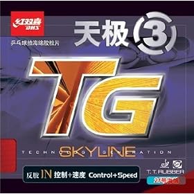 DHS Skyline-TGIII(Control+Speed) Pips-In Table Tennis Rubber, Double Happiness (DHS)