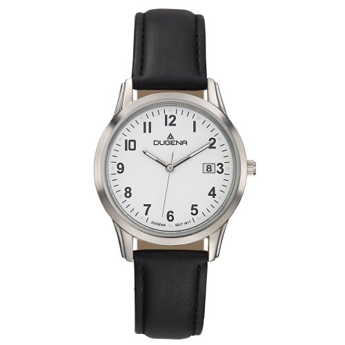 DUGENA CLASSIC Herrenuhr Quarzuhr mit Lederband  4460309