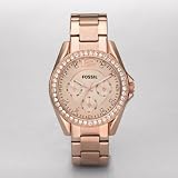 Fossil Riley Plated Stainless Steel Watch - Rose