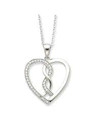 Hearts Joined Together Sterling Silver Heart Pendant