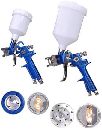 HVLP Spray Gun Kit Auto Paint Gravity Feed 2 Sprayers