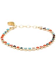 Blee Inara 18k Gold Plated Tennis Bracelet with Stones Multi