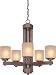 Dolan Designs 2700-90 Sienna Sherwood Contemporary / Modern 5 Light Up Light Chandeli...