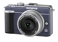 OLYMPUS マイクロ一眼 PEN E-PL1パンケーキレンズキット ブルーブラック E-PL1 PKIT BLU (メーカー受注販売モデル)