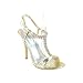Rhinestone Dress Heel Sandal Gold
