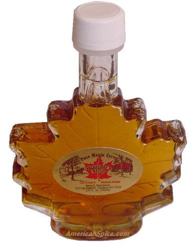 Pure Maple Syrup in Leaf Bottle, Leaf Bottle, 3.4 fl oz