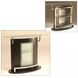 53 Inch Arched Contemporary Bar by Diamond Sofa