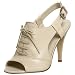 Nine West Women's Heathers Peep Toe Oxford,Lt Natural,8.5 M US