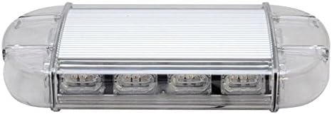 BiaoChi® Car Auto 12V 36W 240 Pics Bulb Red Blue White Green Yellow Truck Boat Hazard Security Emergency Warning Flashlight Roof Top Strobe Mini Light Lamp Bar with Magnetic Base KM105D (Red/White )