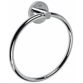  GROHE 40 365 000 Accessories 8-Inch Towel Ring, Chrome