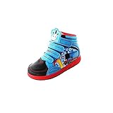 Kids Cartoon Characters HI Top Trainers Velcro Infant Boys Girls Skate Running Shoes Size