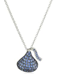 Hershey Jewelry Sterling Silver Cubic Zirconium Medium Flat Back September Pendant