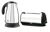 Breville GP21 Elements Brushed Stainless Steel Twin Pack with Beech Trim Kettle/Toaster