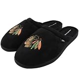Reebok Chicago Blackhawks Black NHL Slippers