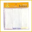 Organic Stylish Washcloth Sets for baby/Infant -"2 PACK Total 6 PCS"-White w/ color edgen-Easy to Dry