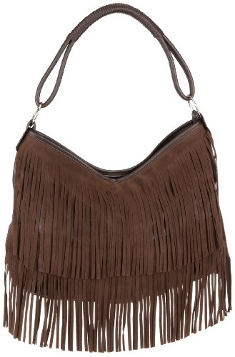 Contempo Tasche 7066-05, Damen Umh&auml;ngetasche, braun, (braun), 27x15x3
