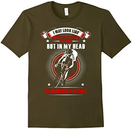 Men's I'm Riding My Bike -i may look like i'm listening to you XL Olive