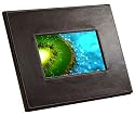 NIX Designer Range - 7 inch Digital Photo Frame with 128mb Internal Memory - Dark Brown Leather Look