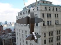 Stainless Steel Airplane Pendant designed by emmew