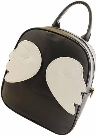 Egelbel Women Leather Cute Wing Leisure School Backpack