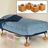 Wood Bed Lifters (Honey Oak) (4.5"D x 4.5"W x 4"H)
