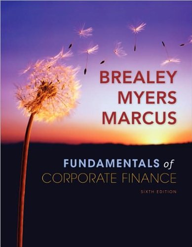 R. Brealey's, S.Myers's, A,Marcus's 6th(sixth)edition(Fundamentals of Corporate Finance + Standard & Poor's Educational Version of Market Insight (Hardcover))(2008)