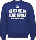 Duke Blue Devils Royal Wordmark Logo Crew Neck Fleece Sweatshirt