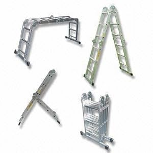 12' Extended Multi Fold Purpose Aluminum Ladder 300 lbs