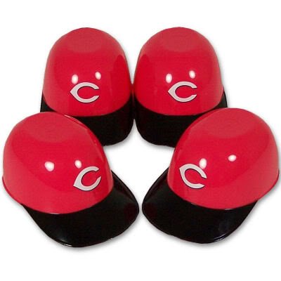 CINCINNATI REDS MINI BATTING HELMET ICE CREAM SNACK BOWLS 4PK