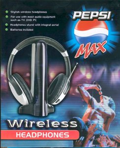 Childrens Toyshop  Electronics : Pepsi Wireless Headphones